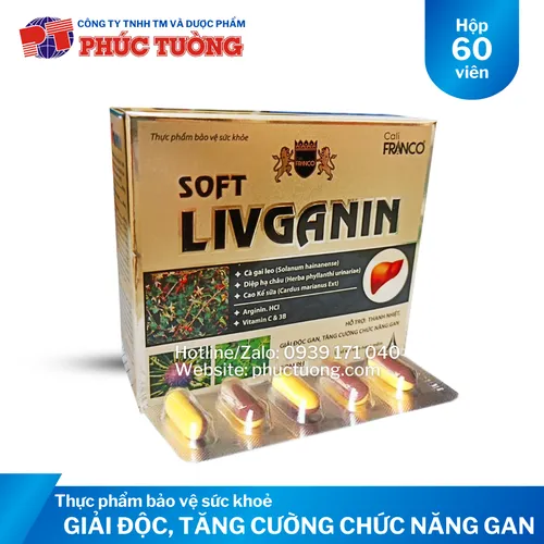 <HẾT HÀNG> Soft Livganin giải độc gan, tăng cường chức năng gan