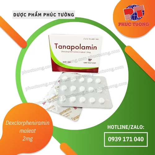 [Hết hàng] TANAPOLAMIN - Điều trị viêm mũi dị ứng, viêm kết mạc, mề đay