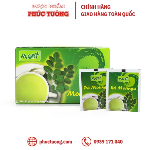 [Hết hàng]  TRÀ CHÙM NGÂY MORINGA (hộp 20 gói)