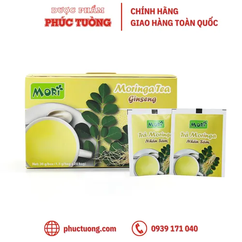 [Hết hàng]  TRÀ CHÙM NGÂY MORINGA (hộp 20 gói)