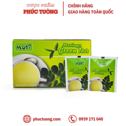 [Hết hàng]  TRÀ CHÙM NGÂY MORINGA (hộp 20 gói)