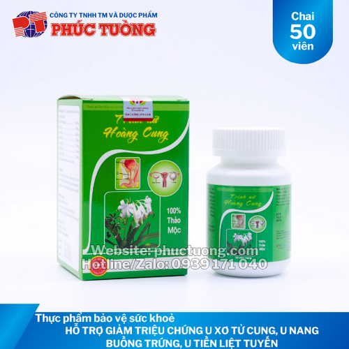 Trinh Nữ Hoàng Cung hỗ trợ giảm triệu chứng u xơ tử cung, u nang buồng trứng, u tiền liệt tuyến