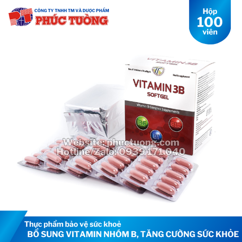 Vitamin 3B Soft bổ sung vitamin nhóm B, tăng cường sức khỏe