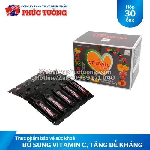 Vitsball Complex bổ sung Vitamin C cho cơ thể, tăng sức đề kháng