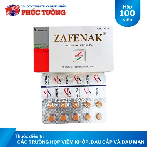Zafenak điều trị viêm xương khớp