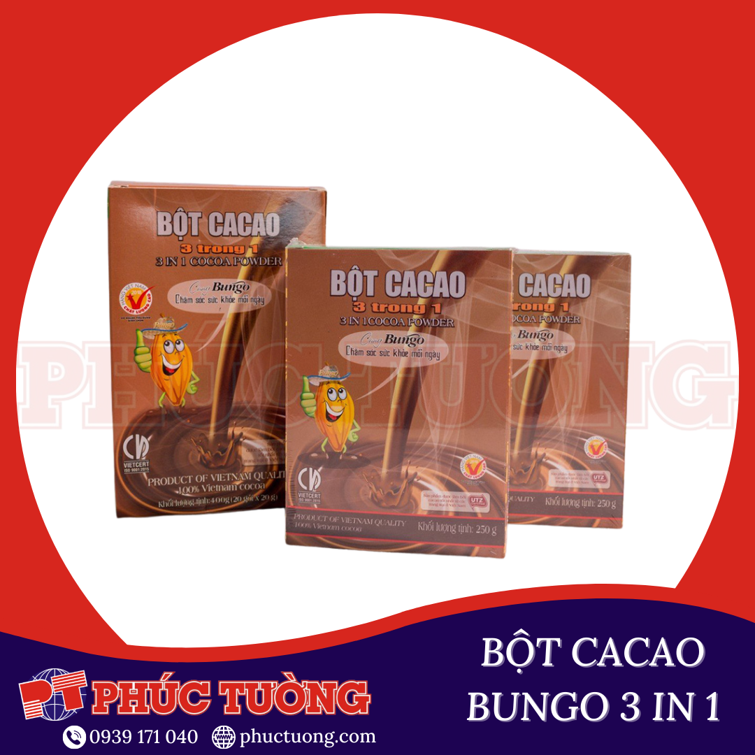 BỘT CACAO BUNGO 3 IN 1