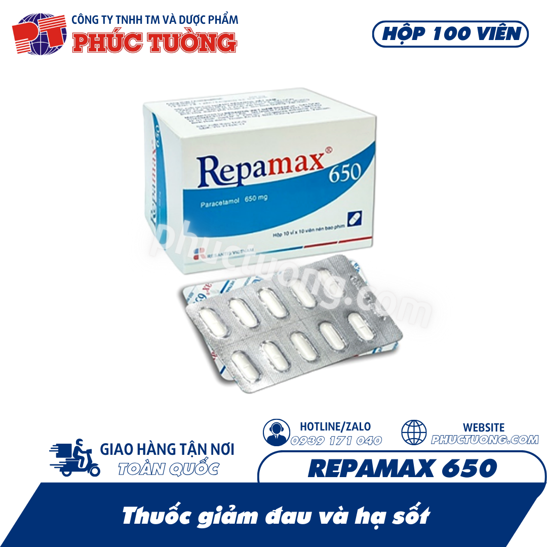 REPAMAX 650 - Paracetamol 650mg