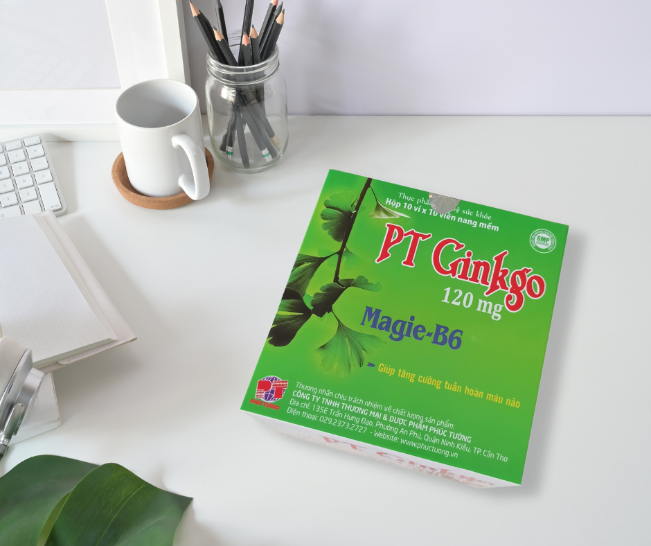 Viên uống bổ não PT Ginkgo giúp cải thiện trí nhớ Viên uống bổ não PT Ginkgo giúp cải thiện trí nhớ