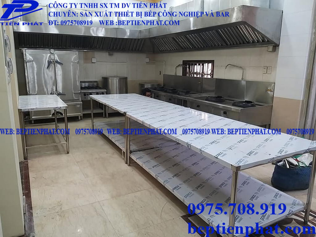 Tủ hấp cơm gas 50kg tại bếp Tiến Phát thiết kế thông minh dễ dàng sử dụng