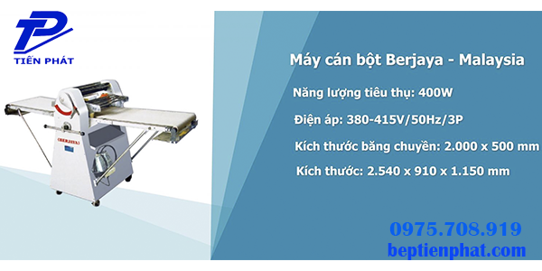 Máy cán bột Berjaya 2 băng chuyền tại Bếp Tiến Phát Máy cán bột Berjaya 2 băng chuyền tại Bếp Tiến Phát