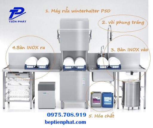 Máy rửa chén Winterhalter tại Bếp Tiến Phát phù hợp với mọi khu bếp Máy rửa chén Winterhalter tại Bếp Tiến Phát phù hợp với mọi khu bếp