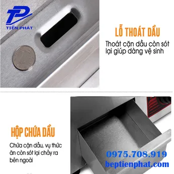 Bếp chiên phẳng dùng gas OZTI