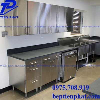 Tủ inox treo tường cửa mở