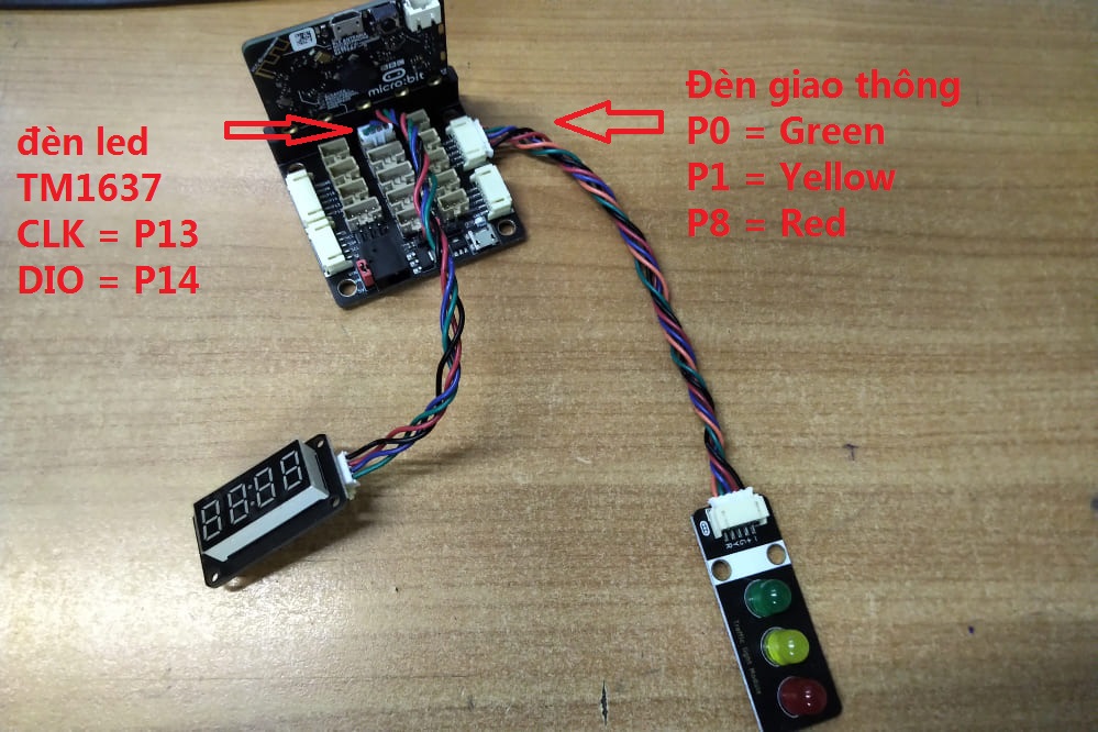 Kết nối với mạch mở rộng Microbit PH2.0 Kết nối với mạch mở rộng Microbit PH2.0
