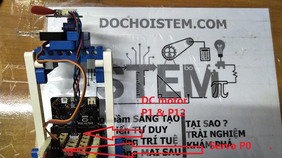 Kết nối với mạch mở rộng Microbit PH2.0 Kết nối với mạch mở rộng Microbit PH2.0