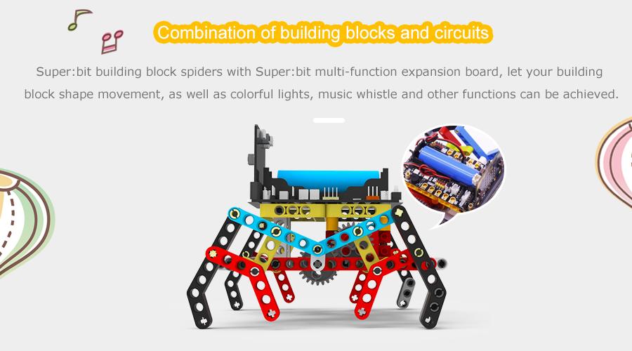 Spider:bit - Robot nhện Spider Bit - Đồ chơi Lego Lập trình Microbit