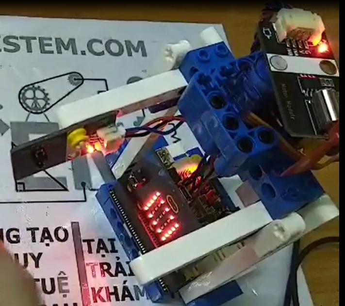 Mô hình 04 - Quạt quay remote - Bộ Kit Microbit PH2.0