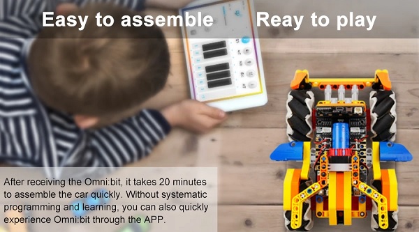 Omni:bit - Xe robot Omni Bit - Đồ chơi Lego - Lập trình Microbit