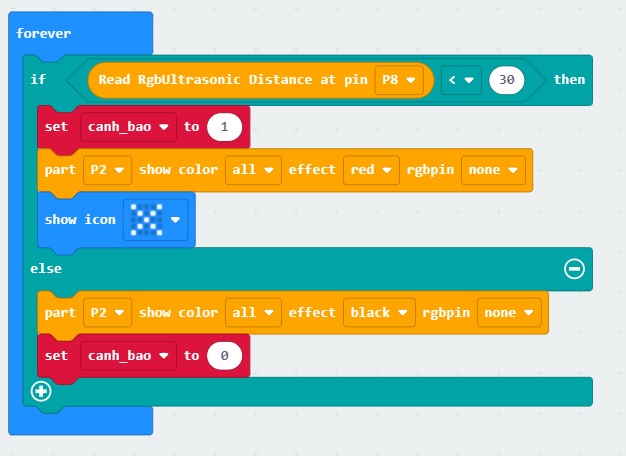 Chương trình radar microbit - lập trình microbit Chương trình radar microbit - lập trình microbit
