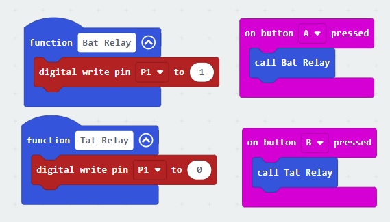 Đèn chống cận thị - Chức năng tắt mở đèn - lập trình microbit Đèn chống cận thị - Chức năng tắt mở đèn - lập trình microbit