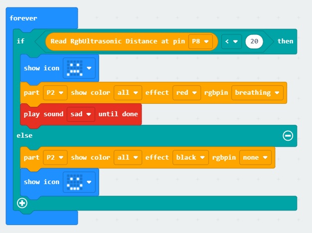 Chương trình Đèn chống cận thị - lập trình microbit Chương trình Đèn chống cận thị - lập trình microbit