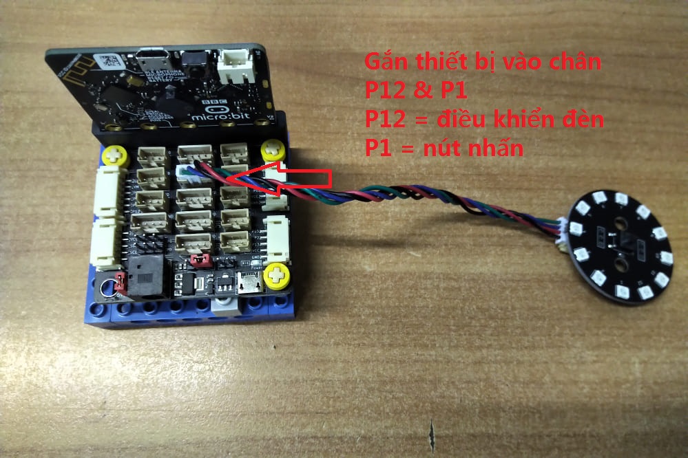 Đèn loa nhạc - Kết nối với mạch mở rộng Microbit PH2.0 Đèn loa nhạc - Kết nối với mạch mở rộng Microbit PH2.0