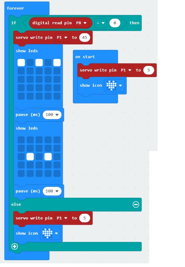 Chương trình chính Mái hiên tự động - lập trình microbit Chương trình chính Mái hiên tự động - lập trình microbit