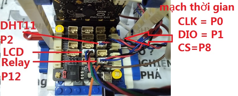 Đèn bàn đồng hồ - Kết nối với mạch mở rộng Microbit PH2.0 Đèn bàn đồng hồ - Kết nối với mạch mở rộng Microbit PH2.0