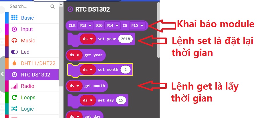 Đèn bàn đồng hồ - các lệnh trong thư viện Đèn bàn đồng hồ - các lệnh trong thư viện