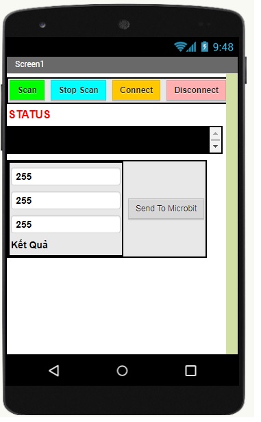Máy pha màu RGB - chương trình trên App Inventor Máy pha màu RGB - chương trình trên App Inventor