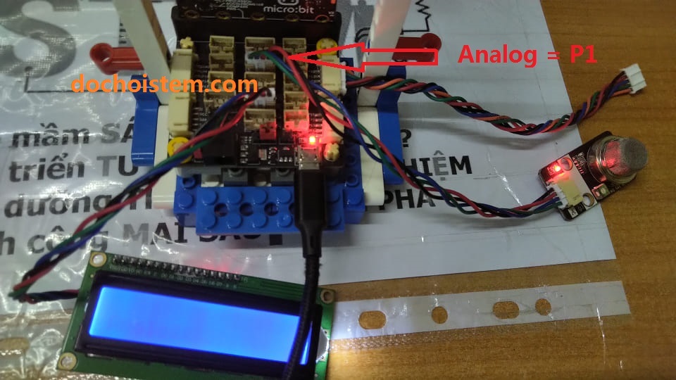 Kết nối module cảm biến khí gas MQ4 với Mạch mở rộng Microbit PH2.0 Kết nối module cảm biến khí gas MQ4 với Mạch mở rộng Microbit PH2.0