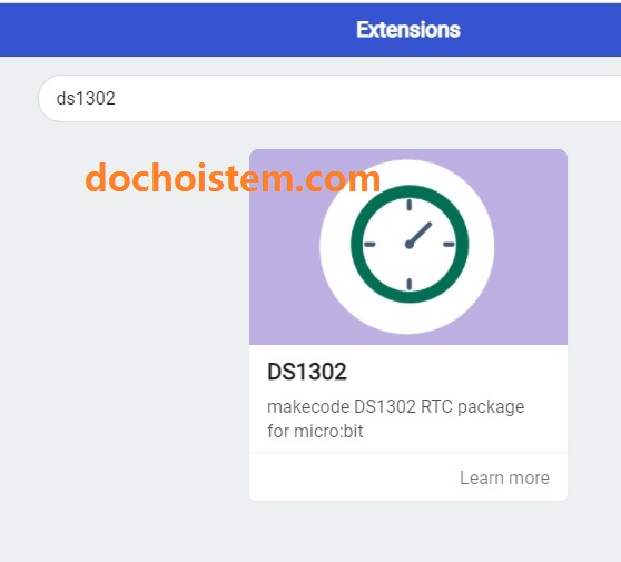 Khai báo thư viện cho module thời gian thực DS1302 trong Lập trình microbit Khai báo thư viện cho module thời gian thực DS1302 trong Lập trình microbit