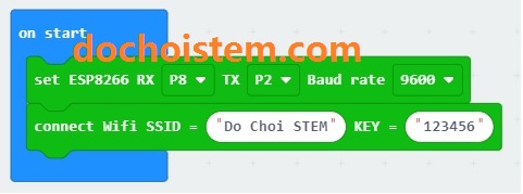 Khai báo module kết nối wifi trong Lập trình microbit Khai báo module kết nối wifi trong Lập trình microbit