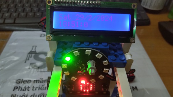 Mô hình 22 - Đồng hồ RGB - Bộ Kit Microbit PH2.0