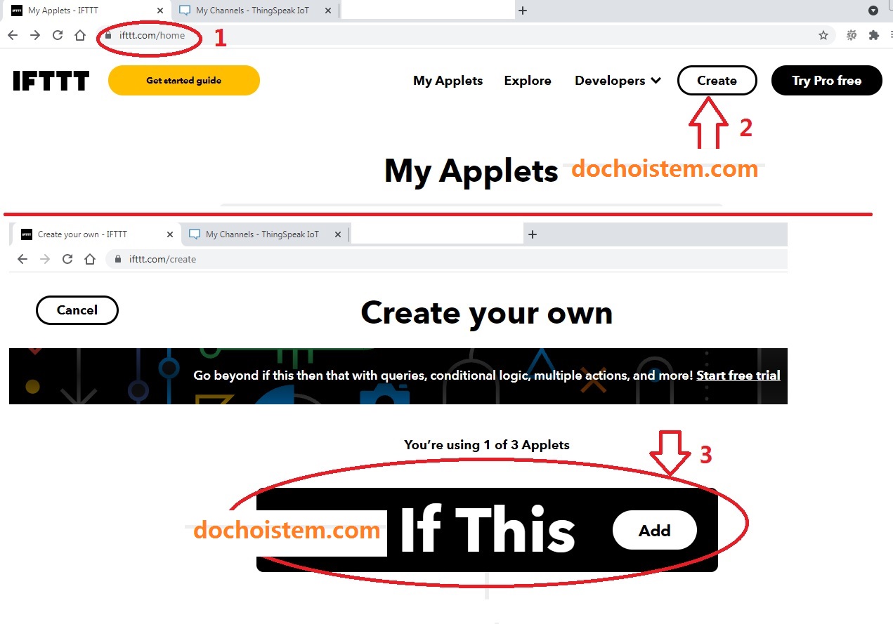 HƯỚNG DẪN CẤU HÌNH IFTTT HƯỚNG DẪN CẤU HÌNH IFTTT