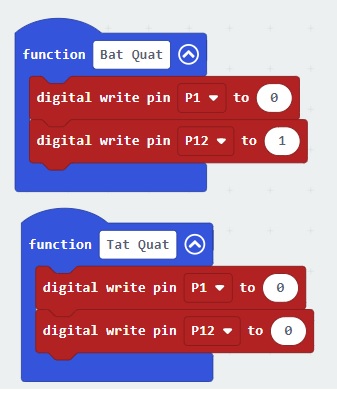 Phát hiện rò rỉ khí gas - Chức năng bật quạt và tắt quạt Phát hiện rò rỉ khí gas - Chức năng bật quạt và tắt quạt