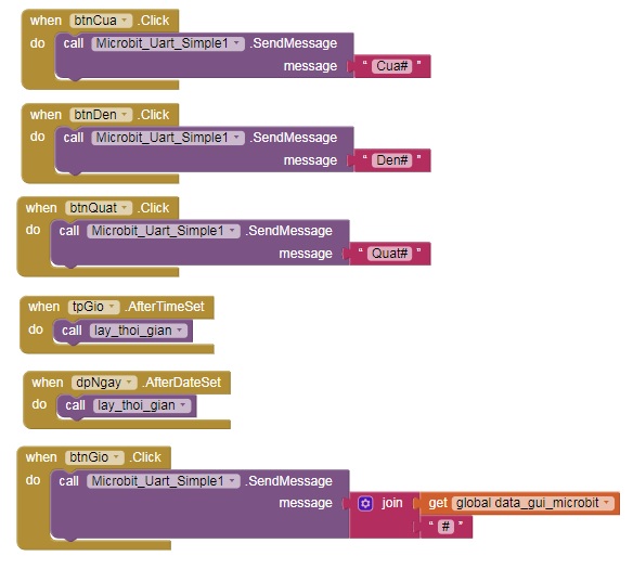 Gửi các lệnh điều khiển tới Nhà thông minh trên App Inventor Gửi các lệnh điều khiển tới Nhà thông minh trên App Inventor