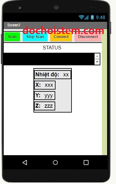 Giao diện màn hình App Inventor Giao diện màn hình App Inventor
