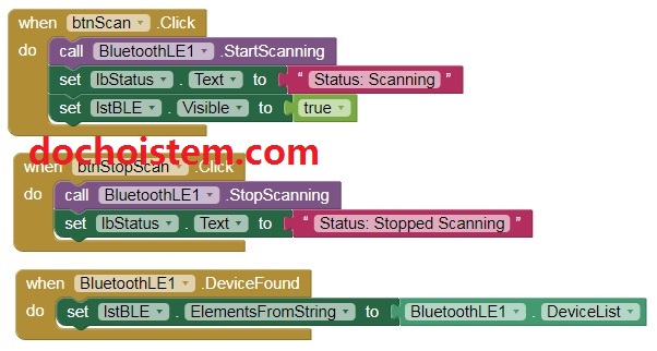 Lập trình các nút trên App Inventor Lập trình các nút trên App Inventor