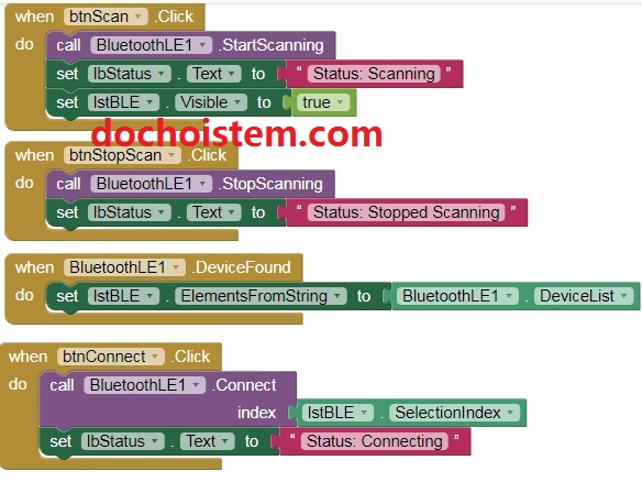 Lập trình các nút trên App Inventor Lập trình các nút trên App Inventor