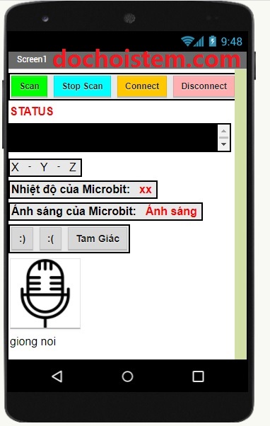 Giao diện màn hình App Inventor Giao diện màn hình App Inventor
