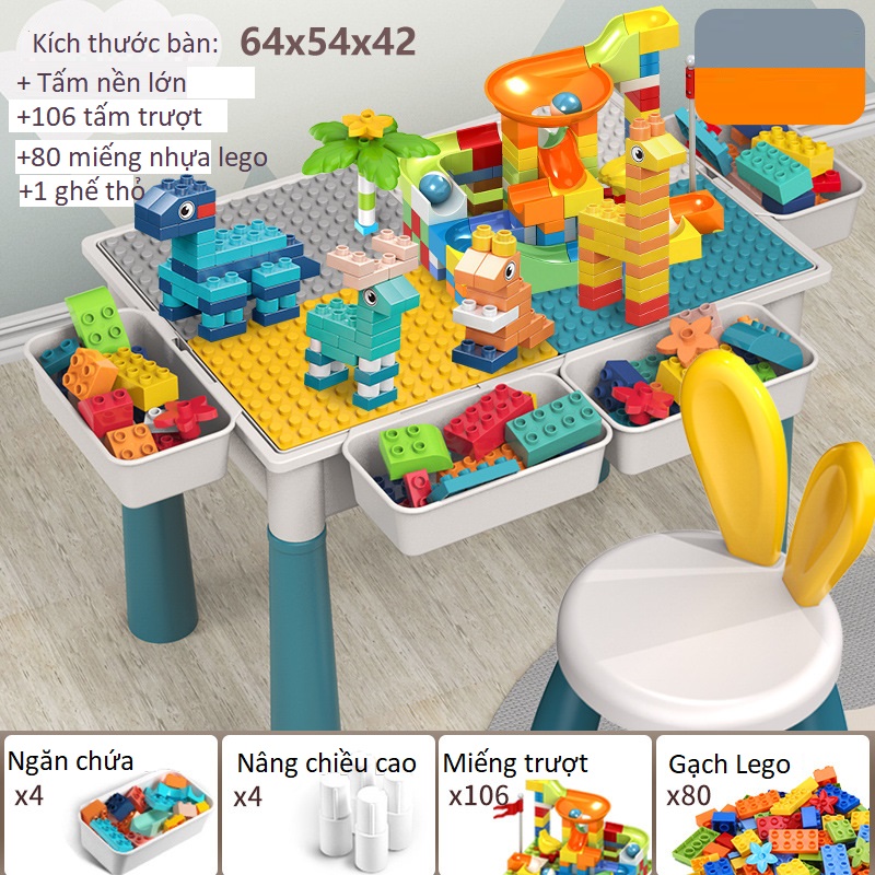 Bàn Lego đa chức năng - Đồ chơi LEGO - Đồ Chơi Giáo Dục Sớm