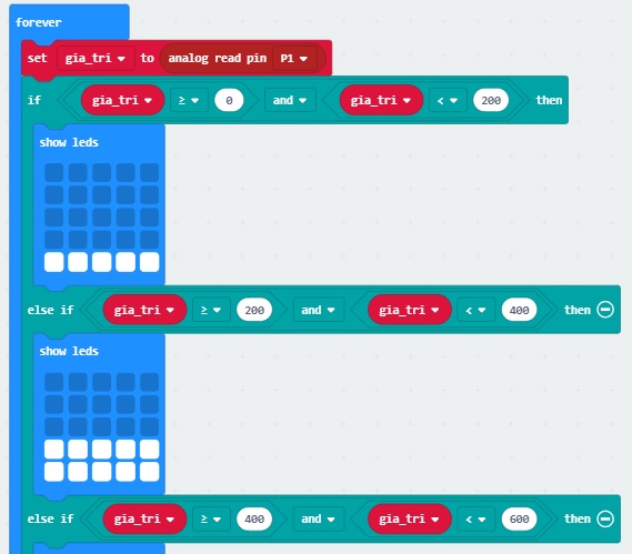 biến trở lập trình micro bit biến trở lập trình micro bit