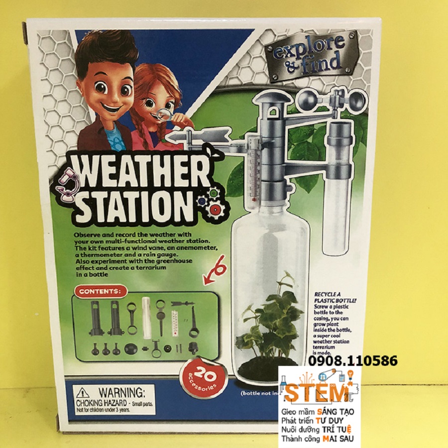 Trạm khí tượng STEM - đồ chơi STEM - đồ chơi mô hình - đồ chơi lắp ráp