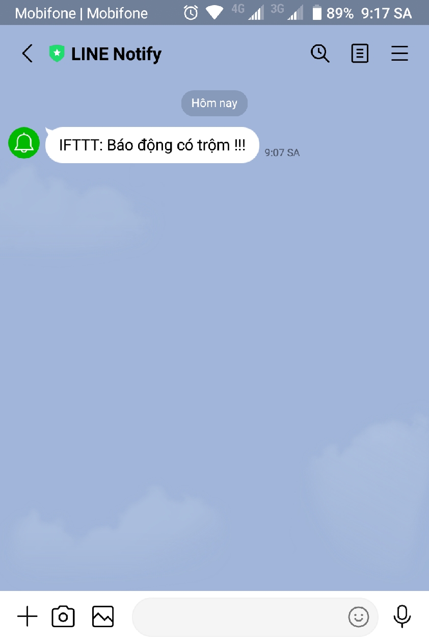 Chống trộm và gửi tin nhắn qua Line Chống trộm và gửi tin nhắn qua Line