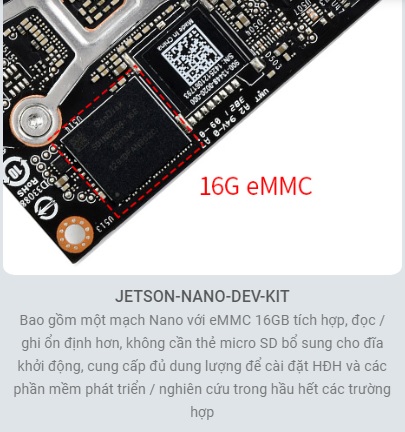 Máy tính AI Jetson Nano Dev Kit with 16GB EMMC