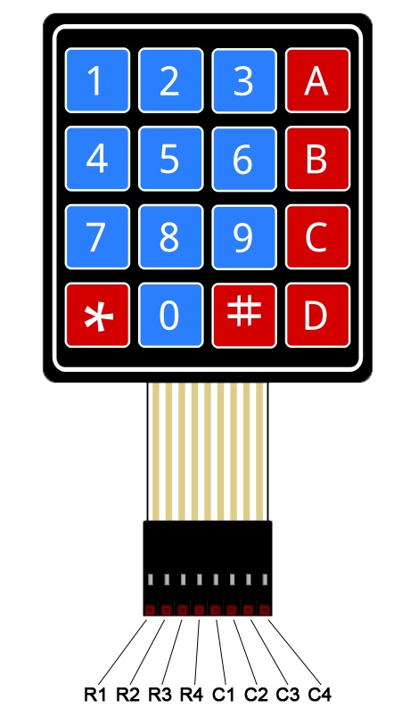 bàn phím 4x4 bàn phím 4x4