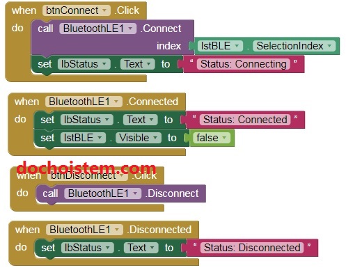 Lập trình các nút trên App Inventor Lập trình các nút trên App Inventor
