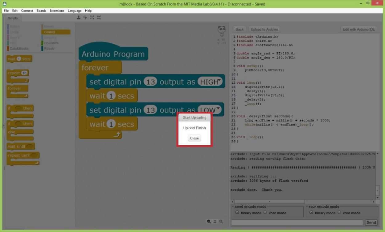 P2- Tài liệu lập trình Arduino bằng mBlock - Tự học arduino cơ bản