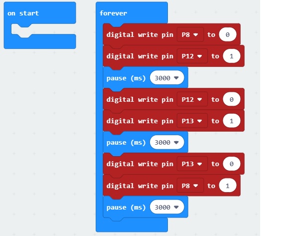 đèn giao thông lập trình micro bit đèn giao thông lập trình micro bit